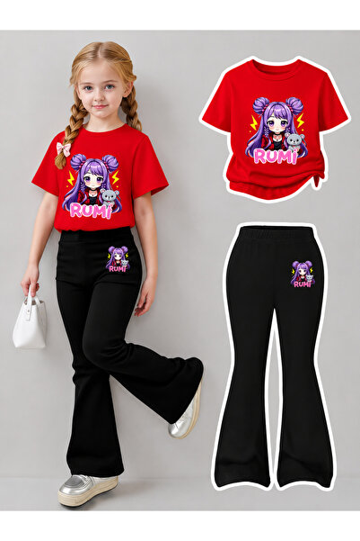 YUNAYT Girl's Spanish Style Leggings and T-Shirt Set