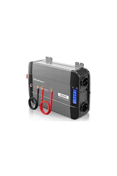 Qoltec Invertor de putere cu undă sinusoidală pură |   12V la 230V |   2000/4...