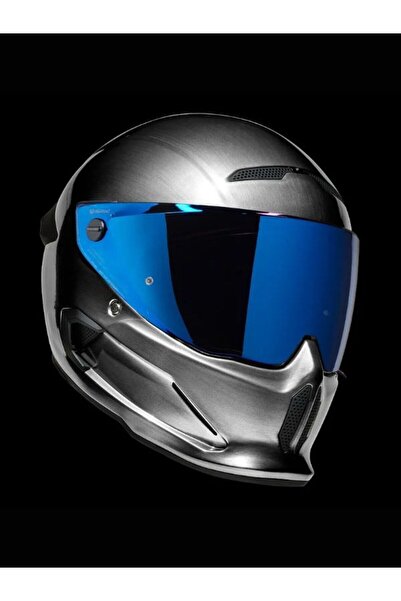 GÜMRÜK BEY RUROC Atlas 4.0 Mercury Kapalı Motosiklet Kaskı, Blue Iridescent V...