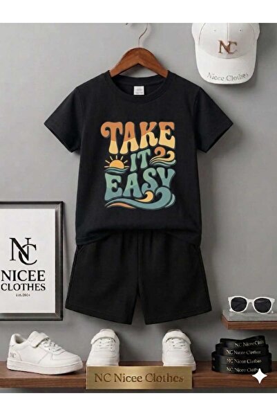 NC Nicee Clothes ΚΑΛΟΚΑΙΡΙΝΟ ΠΑΙΔΙΚΟ ΣΕΤ ΜΠΛΟΥΖΑΚΙ-ΣΟΡΤΣ ΟΥΝΙΣΕΞ (ΜΕ ΣΤΑΜΠΑ "...