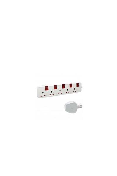Legrand وصلة تمديد كهربائية عالمية بخمسة مآخذ مع سلك بطول 3 أمتار