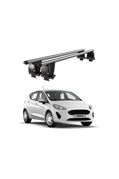 OEM Aluminum compatible roof rack net for ford fiesta vii 2017->, silver or b...