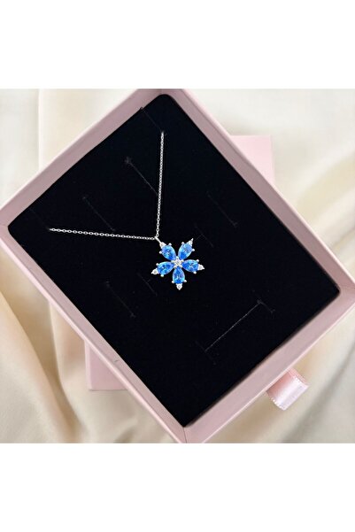 Lovera Jewellery 925 Ayar Gümüş Lotus Çiçeği Kolye