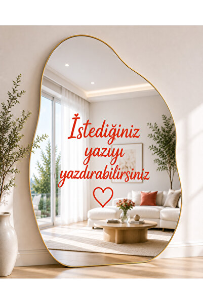 AlpiLeo Kişiye Özel Ayna Yazısı Sticker | İstenilen Yazı Yazılır | Cam Duvar ...