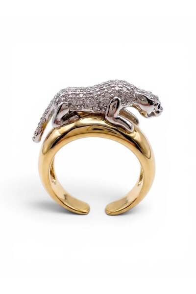 Swen Collection Leopar İkon Tasarım Yüzük