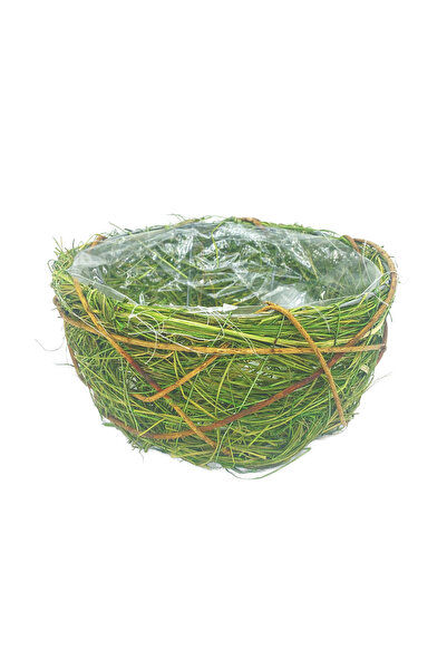 DecoDepot Coș decorativ, verde, 20 cm