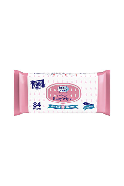 COOL & COOL Baby Wipes 84's Extra Large - Alcohol Free,Paraben Free,Vitamin E...