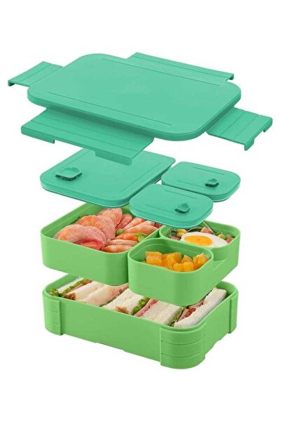 Arabest Bento Lunch Box,Leak-Proof,BPA-Free,3-in-1 Large Volume,Microwave and...