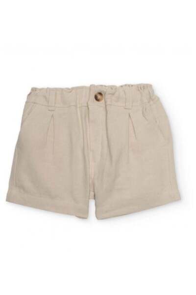Tuc Tuc Boys' Elastic Waist Shorts 2-8 Years Cream