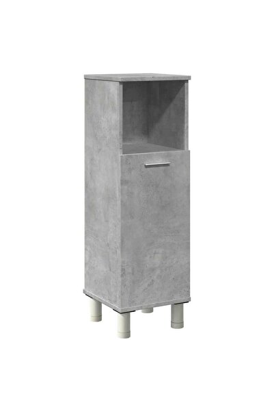 vidaxl Dulap de baie, gri beton, 30 x 30 x 95 cm, PAL