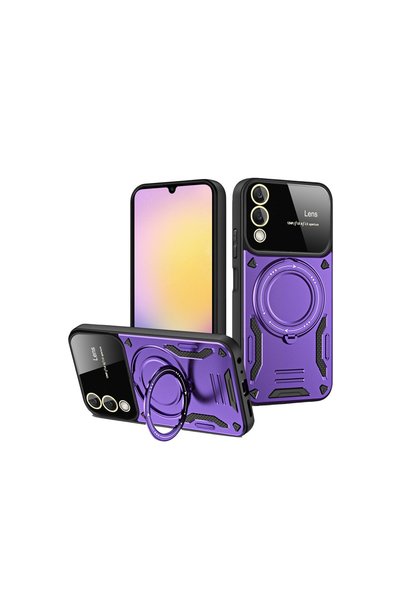 Generic Brand غطاء حامل عدسة جوي لحالة جالاكسي S25 Edge - باللون الأرجواني