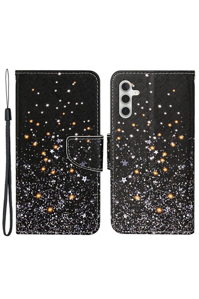 sscase Colored Drawing Θήκη Πορτοφόλι hattered Stars (Samsung Galaxy A25 5G)
