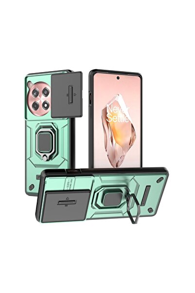 sscase Sliding Camshield Σκληρή Θήκη με Δαχτυλίδι Green (OnePlus 12R 5G)