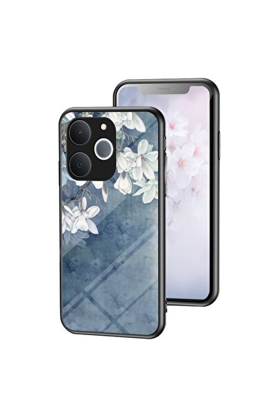 sscase Floral Σκληρή Θήκη με Τζάμι Chinese Rose (Realme C71 4G)