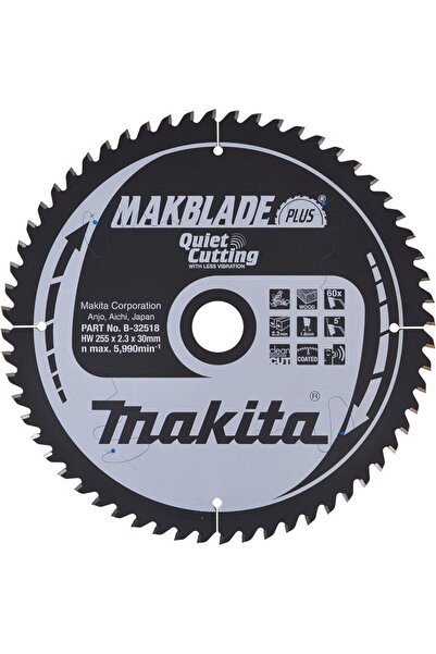 Makita PГўnzДѓ de ferДѓstrДѓu MAKBLADE 255x30 mm 60 dinИ›i B-32518