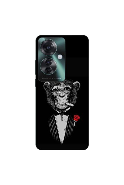 OEM Husa compatibila cu Oppo Reno11 F 5G Silicon Gel Tpu Model Cigar Monkey