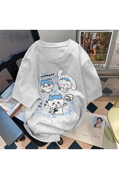 bellanova Unisex Oversize Printed T-Shirt Streetwear Comfortable Fit Daily Pr...