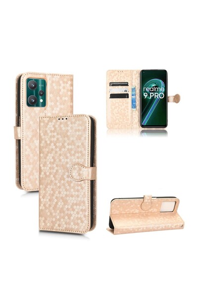 sscase Honeycomb Θήκη Πορτοφόλι Gold (Realme 9 Pro 5G)