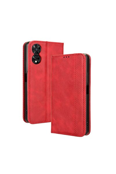sscase Retro Θήκη Βιβλίο Red (TCL 50 SE)