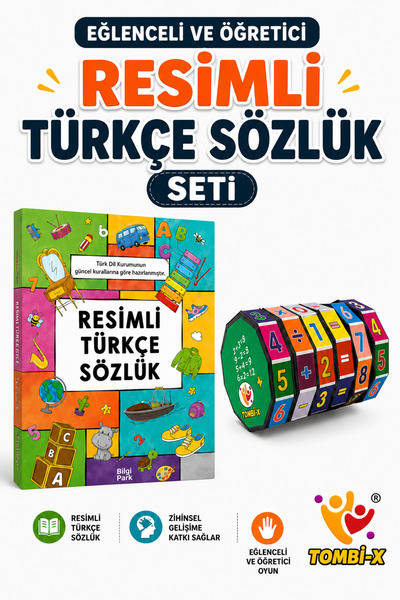 Parodi Yayınları Tombi-X Resimli Türkçe Sözlük ve Eğitici Matematik Oyunu Seti