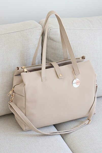 BAGLOVİS Laptop Portable Women's Shoulder Bag Suitable for Mother-Baby Use En...