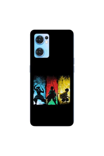 OEM Husa compatibila cu Oppo Reno7 5G Silicon Gel Tpu Model Demon Slayer Team
