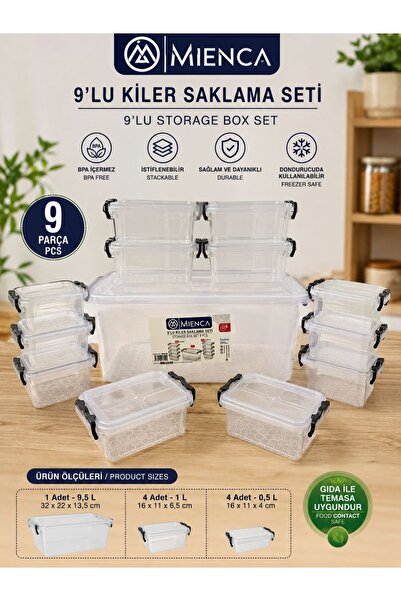 kumkumticaret Storage Container 9 Pieces