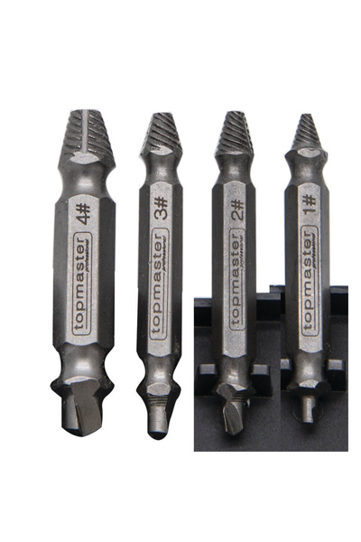 Top Master Pro Set 4 extractoare suruburi TMP