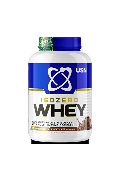 Usn ISO Zero Whey 1.6 kg Chocolate – 100% Whey Protein Isolate with Multi-Enz...