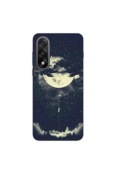 OEM Калъф, съвместим с OnePlus Nord 5, силиконов гел TPU, модел  "Лунно катер...