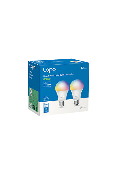 TP-LINK Tapo L530E (2-Paket) E27 8.7W 16M Renk Alexa/Google Renk Değiştirileb...