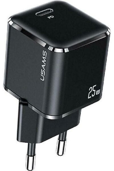 Usams Φορτιστής χωρίς καλώδιο με θύρα USB-C, 25W Power Delivery / Quick Charg...