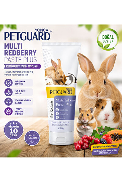 LİON PAW Kemirgen Vitamin Macunu 100 gr Tavşan Hamster Guinea Pig Besin Takvi...