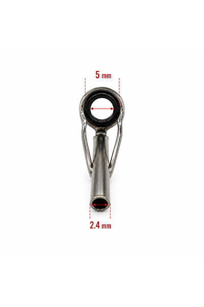 Megsaydin 2.4 mm Uç Olta Kamışı Kılavuz Halkası – Paslanmaz Çelik Seramik İç ...