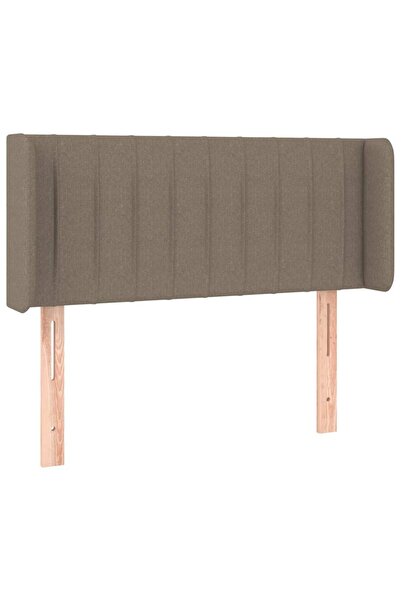 vidaxl Headboard with taupe grey wings 93x16x78/88 cm textile