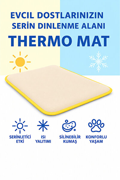 PUGALO Thermo Mat Hem Soğuk Hem Sıcak Kullanılabilen 2si1 arada Kedi & Köpek ...