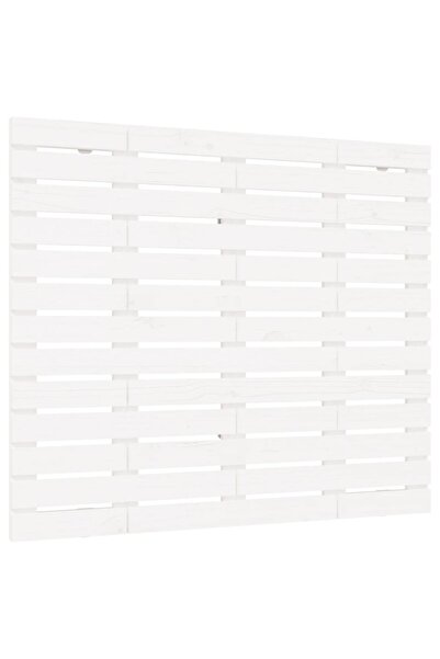 vidaxl Wall-mounted headboard, white, 106x3x91.5 cm, solid pine wood