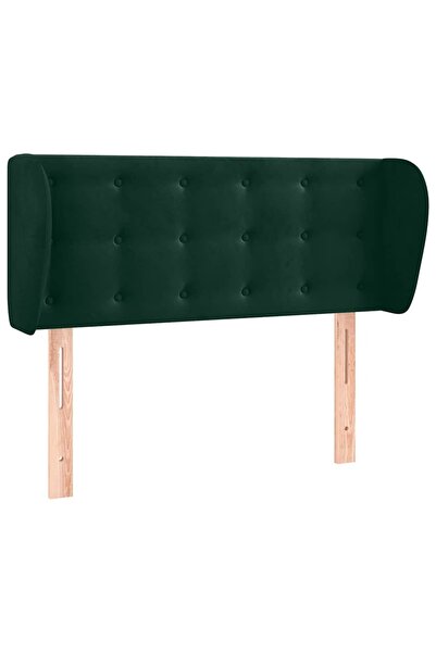 vidaxl Headboard with wings dark green 103x23x78/88 cm Velvet