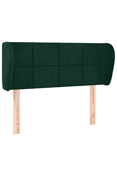 vidaxl Headboard with wings dark green 103x23x78/88 cm Velvet