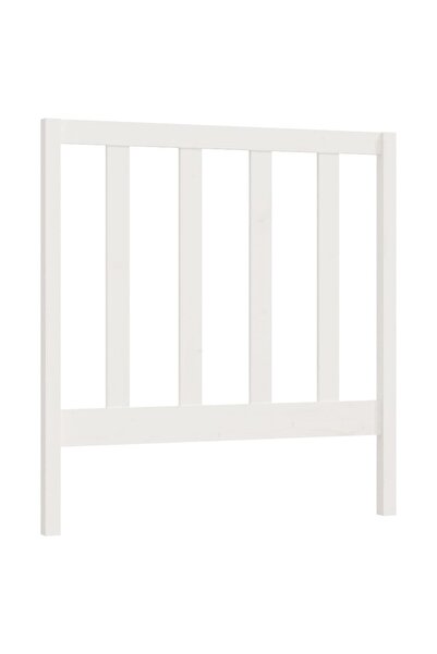 vidaxl Tăblie de pat, alb, 95x4x100 cm, lemn masiv de pin