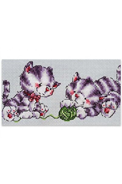 iğne izi Set de broderie cu punct în cruce cu model – Kit de broderie manuală...