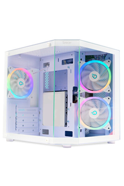 Spacer Carcasă gaming SPCS-GC-AQUARIUM-WH