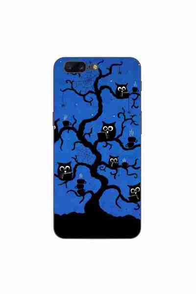 OEM Husa compatibila cu OnePlus 5 Silicon Gel Tpu Model Halloween Tree Owls