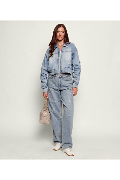 Guess Serra Relaxed Fit Kadın Jean Pantolon W6GA29D0973