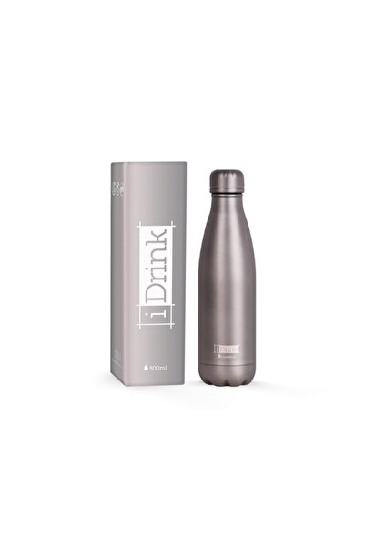 DRINK i ID0019 ΘΕΡΜΟΦΟΡΑ 500ml ΜΑΤ ΓΚΡΙ