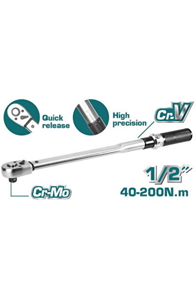 TOTAL - TORQUE WRENCH 1/2" 500MM