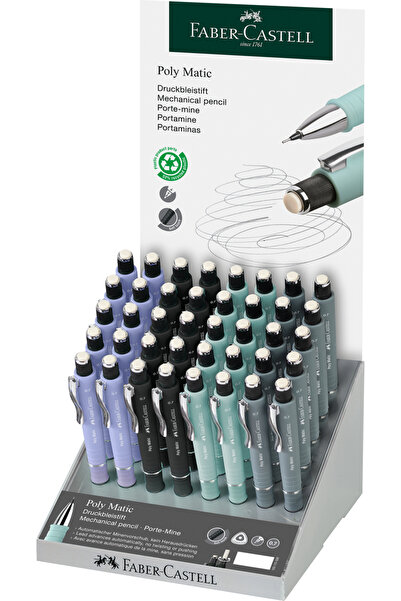 Faber Castell ПАКЕТ 40 БРОЯ МЕХАНИЧНИ МОЛИВИ 0.7 ММ POLY MATIC 2 FABER-CASTELL