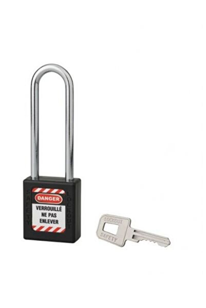 THIRARD Industrial safety padlock with high shackle, 40 mm, electrical applic...