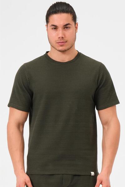 Hawaii Beach Tricou pentru bărbați, kaki, cu gâtul în formă de O, 100% bumbac...