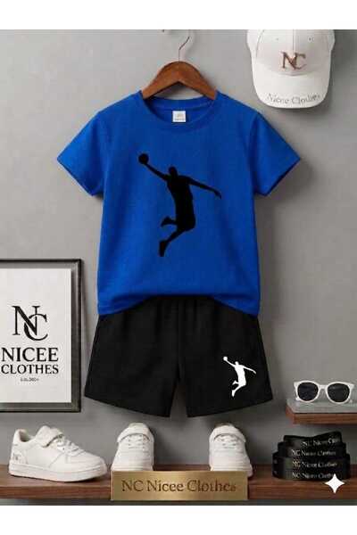 NC Nicee Clothes Tricou și pantaloni scurți de vară pentru copii, unisex (imp...